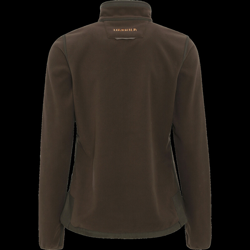Härkila Chaqueta de forro polar Kamko para mujer, marrón/rojo, talla S