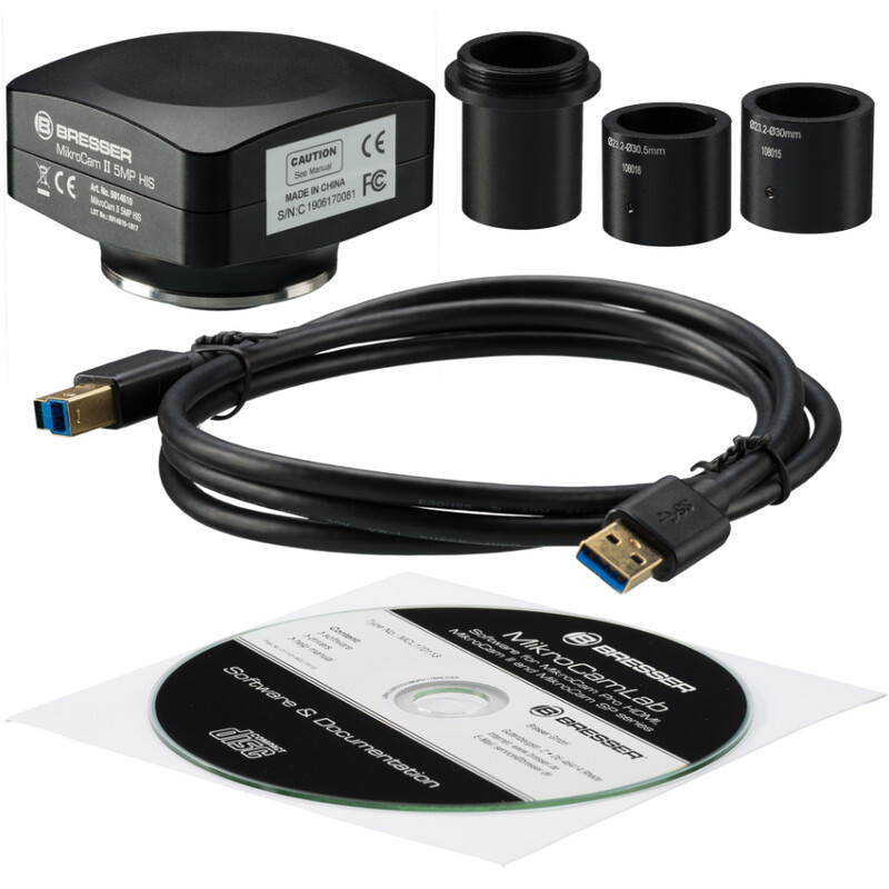 Bresser Cámara MikroCamII 5MP HIS, color, CMOS, 2/3'', 3,45 µm, USB3