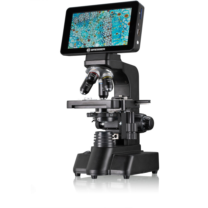 screen, 16MP Researcher LED, Mikroskop, 40x-600x, Bresser Microscope LCD DL,