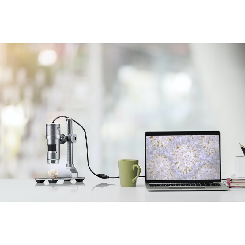 Bresser USB Digital Microscope DST-1028, screen, 10x-280x, AL LED 5.1MP
