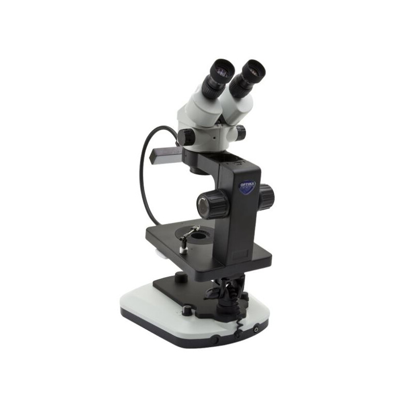 Optika Stereo zoom microscope OPTIGEM-10, bino, BF, DF, Greenough, w.d. 100mm, 10x/21mm, 0,7x-4.5x