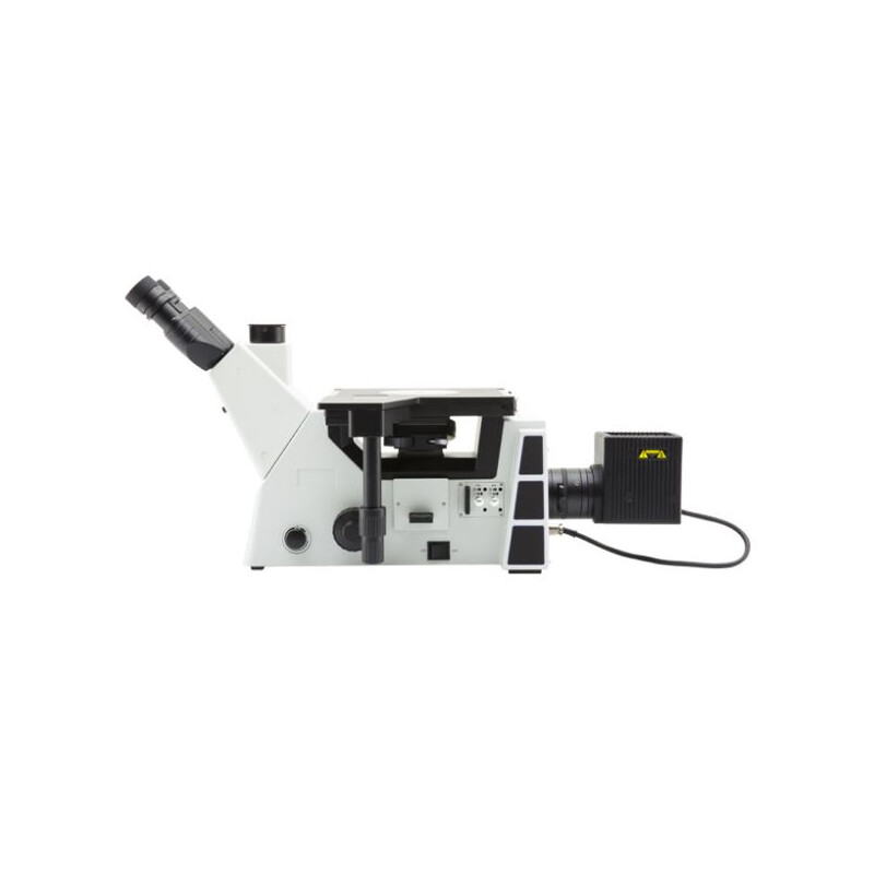 Optika Microscopio invertido IM-5MET, MET trino, inverso, 10x24mm,  AL, Halogen,  12V/100W w.o. objetivos