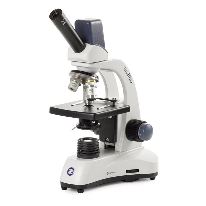 Euromex Microscopio EcoBlue EC.1005, mono, digital, 5MP, achro. 40x, 100x, 400x, LED