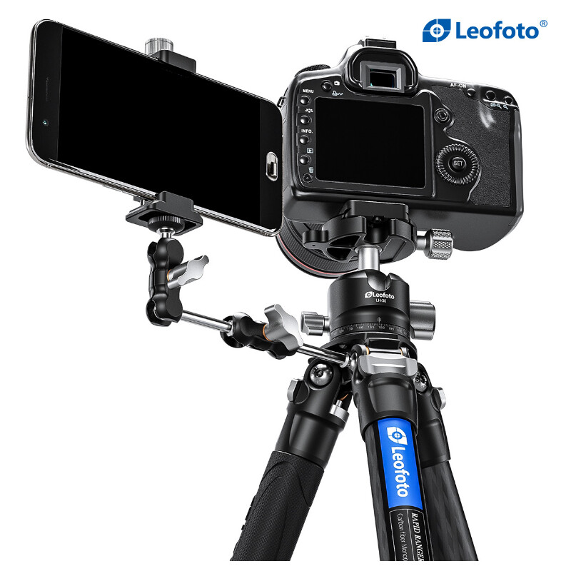 Leofoto Carbon tripod LSR-284C Rapid Ranger with leg clamps + ball head LH-30