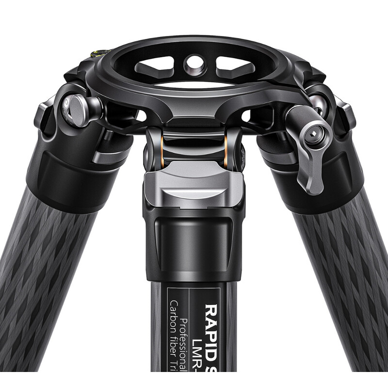 Leofoto Carbon tripod LMR-364C Rapid Summit mit Beinklemmen