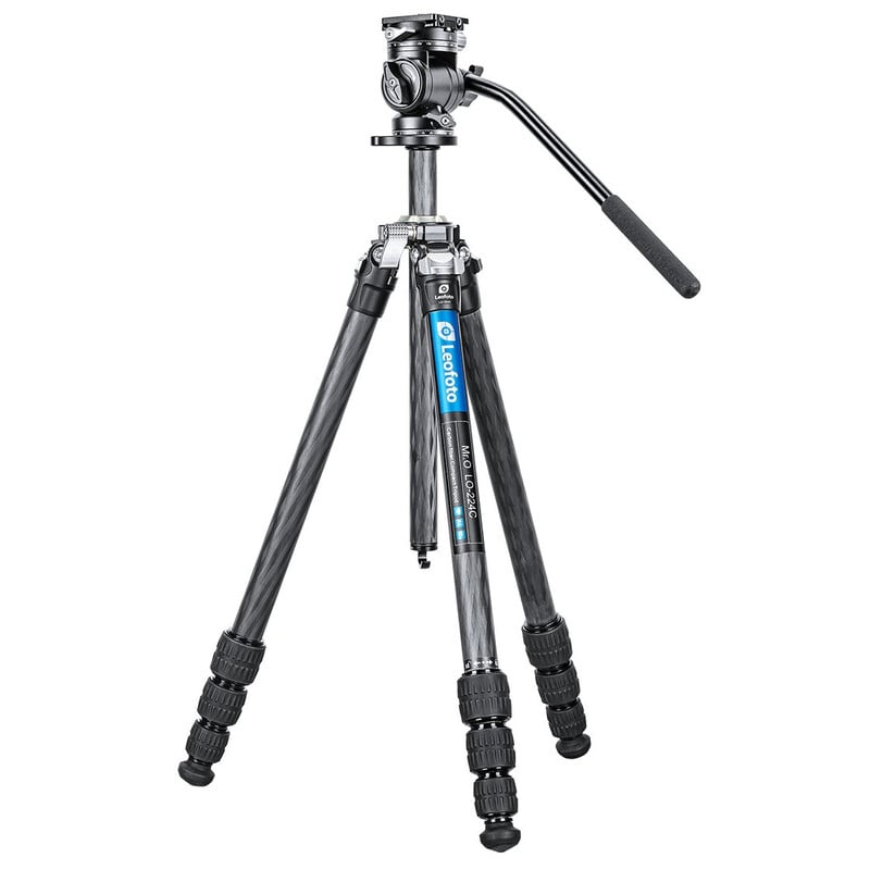 Leofoto Carbon tripod LO-224C Mr.O + BV-1R video tilt head