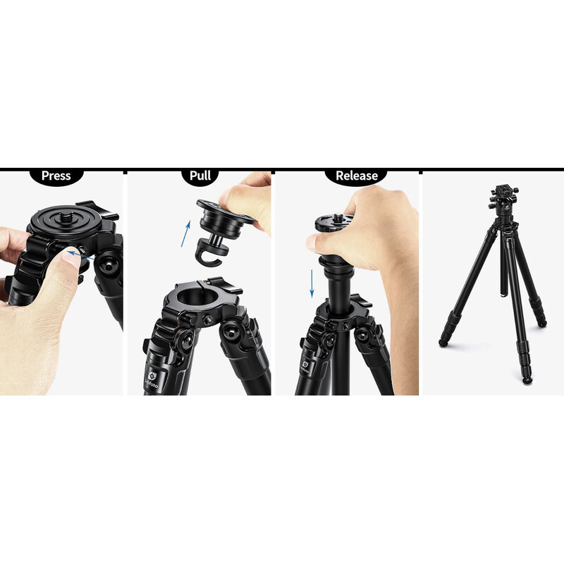 Leofoto Carbon tripod LG-324C Lucifer + Ballhead LH-40R Black
