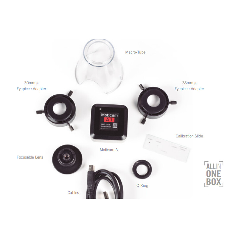Motic Fotocamera A5, a colori, sCMOS, 1/2,8", 2 µm, 30 fps, 5 MP, USB 2.0