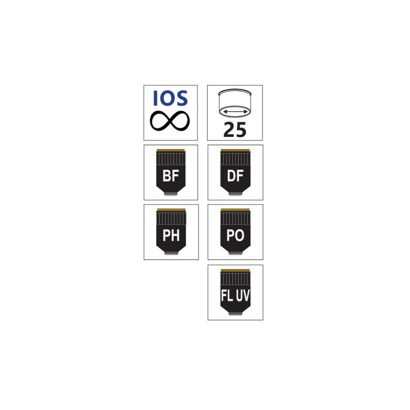 Optika objetivo IOS U-Plan F (Semi-Apo) PH 40x/0,6, M-1323