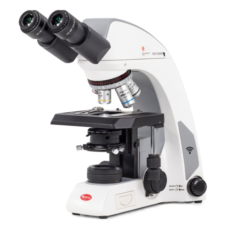 Motic Microscopio Microscopi Panthera cloud, bino, digital, infinity, plan, achro, 40x-1000x, 10x/22mm, Halogen/LED, HDMI, 8MP