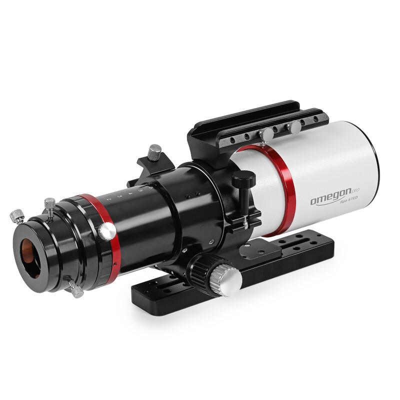 Omegon Apochromatische Refractor Pro APO AP 61/360 Triplet ED OTA + Pro Reducer 0.75x