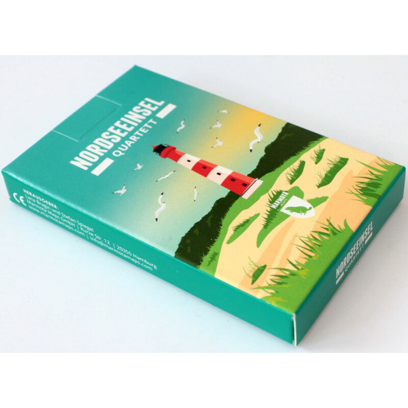 Marmota Maps Cuarteto de islas del Mar del Norte