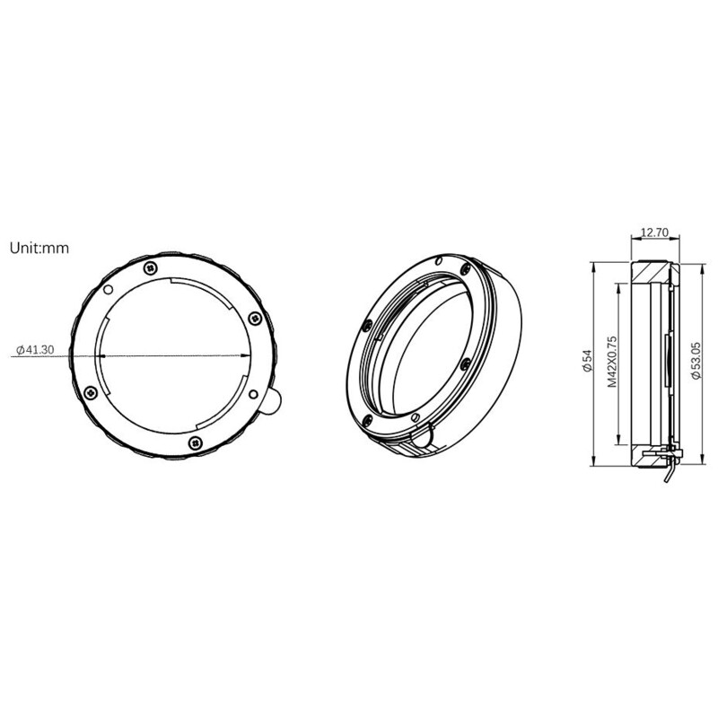 ZWO Adattatori per lenti DSLR T2 / Micro Four Thirds