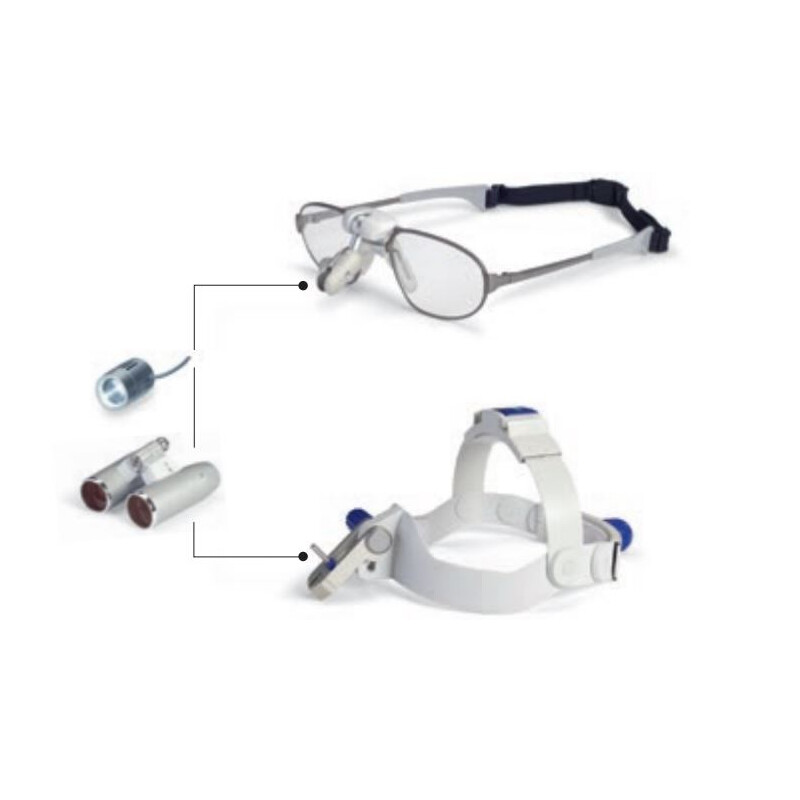 ZEISS Magnifying glass Telescope magnifier, optical system K 3.5x/400 incl. lens protection for the EyeMag Pro head magnifier