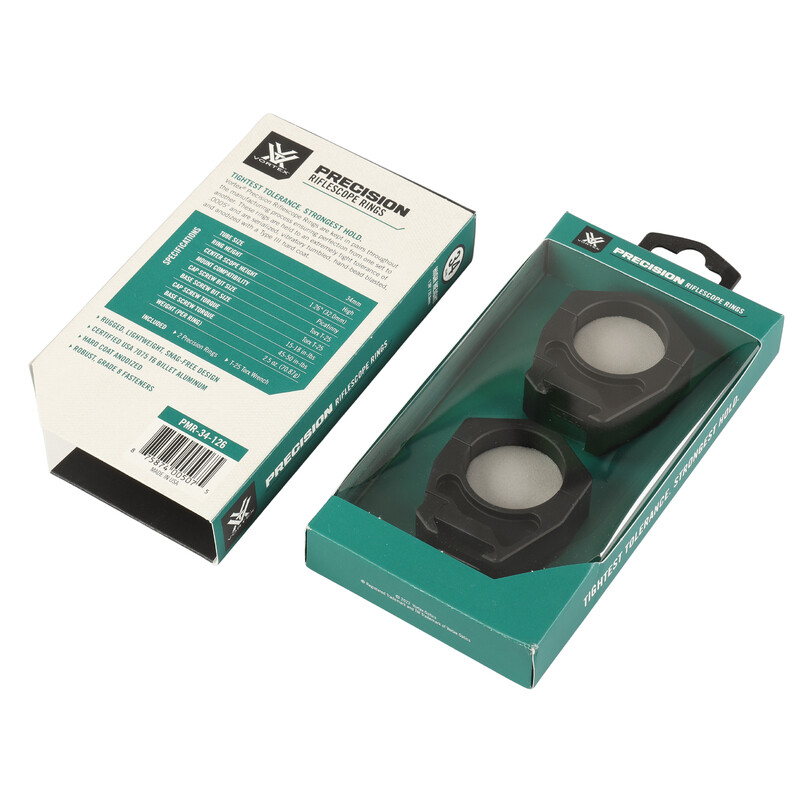 Vortex Precision Matched Rings 34 mm High 23.4 mm - 36.8 mm