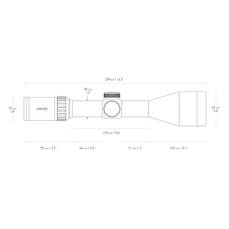 HAWKE Mirino VANTAGE 30 WA FD IR 3-12x56