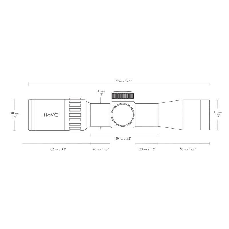 HAWKE Mira telescópica XB30 2-7x32 SR