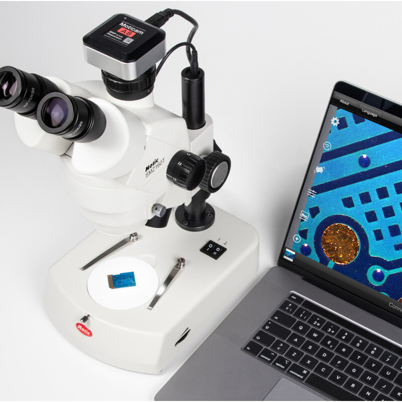 Motic Microscopio Stereo Zoom SMZ-160-TLED, LED, 0,75x-4,5x