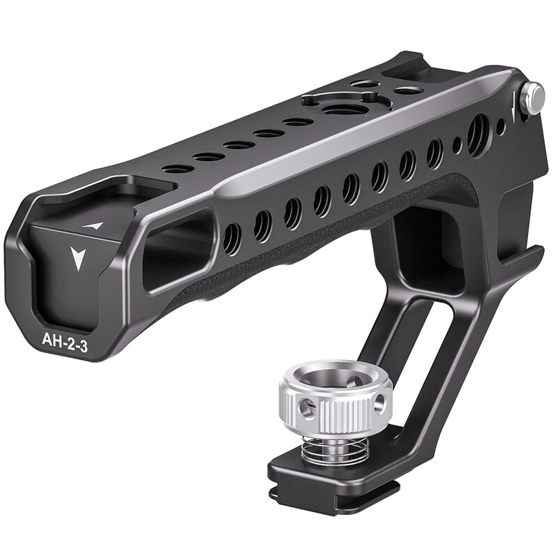 Leofoto Camera Cage Handle with Hot Shoe Adapter AH-2-3