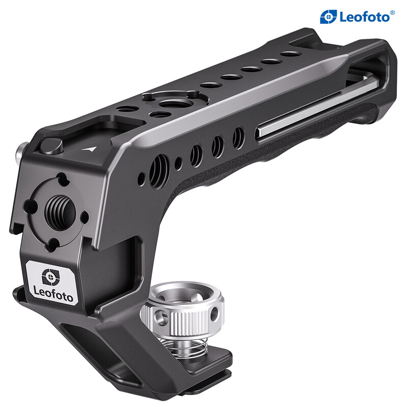 Leofoto Camera Cage Handle with Hot Shoe Adapter AH-2-3
