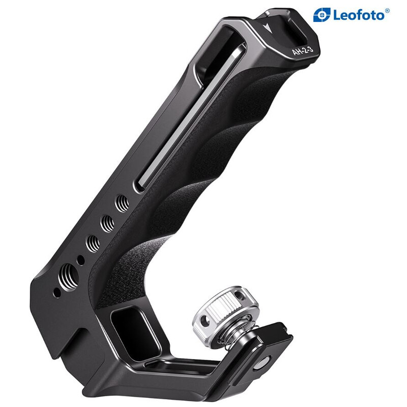 Leofoto Camera Cage Handle with Hot Shoe Adapter AH-2-3