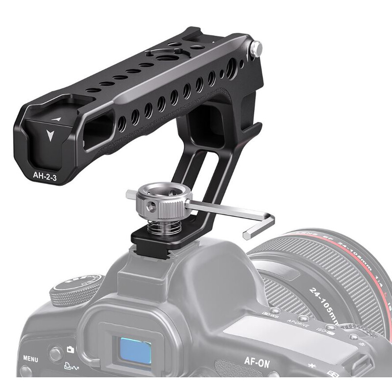 Leofoto Camera Cage Handle with Hot Shoe Adapter AH-2-3
