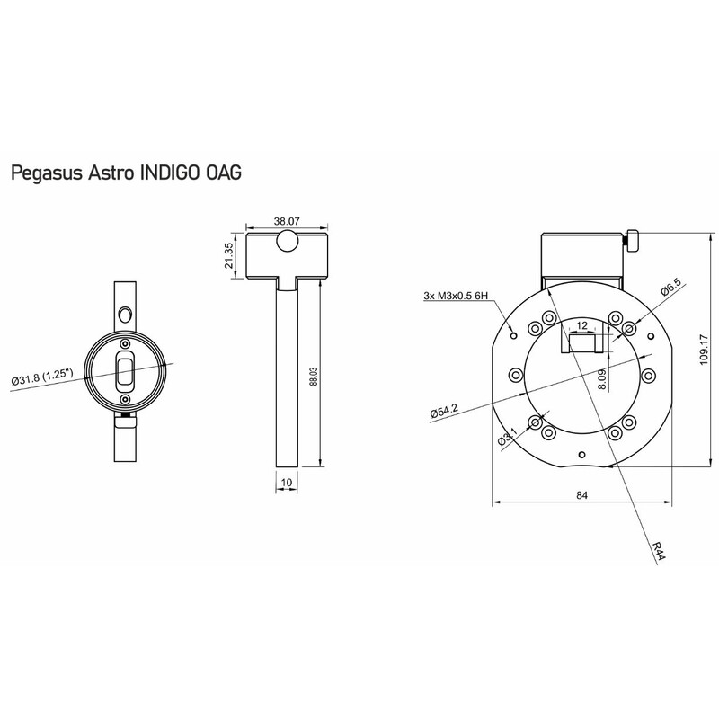 PegasusAstro Guida fuori asse Indigo OAG