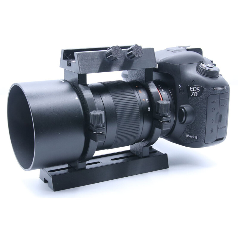 Astroprints Abrazaderas con zapata para buscadores y placa cola de milano para objetivo Samyang 135 mm f/2