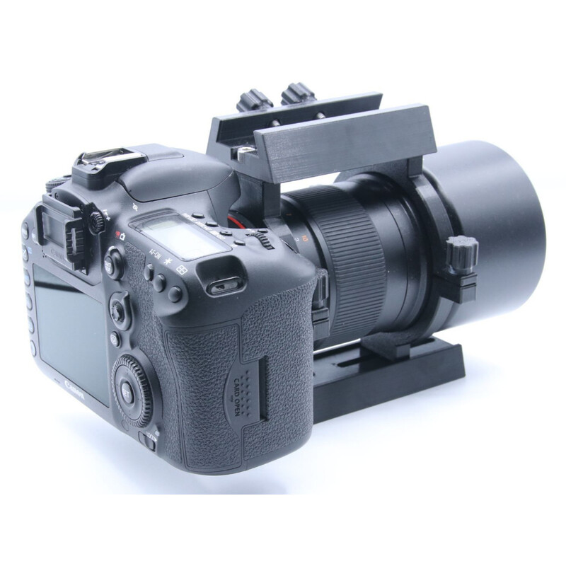 Astroprints Abrazaderas con zapata para buscadores y placa cola de milano para objetivo Samyang 135 mm f/2