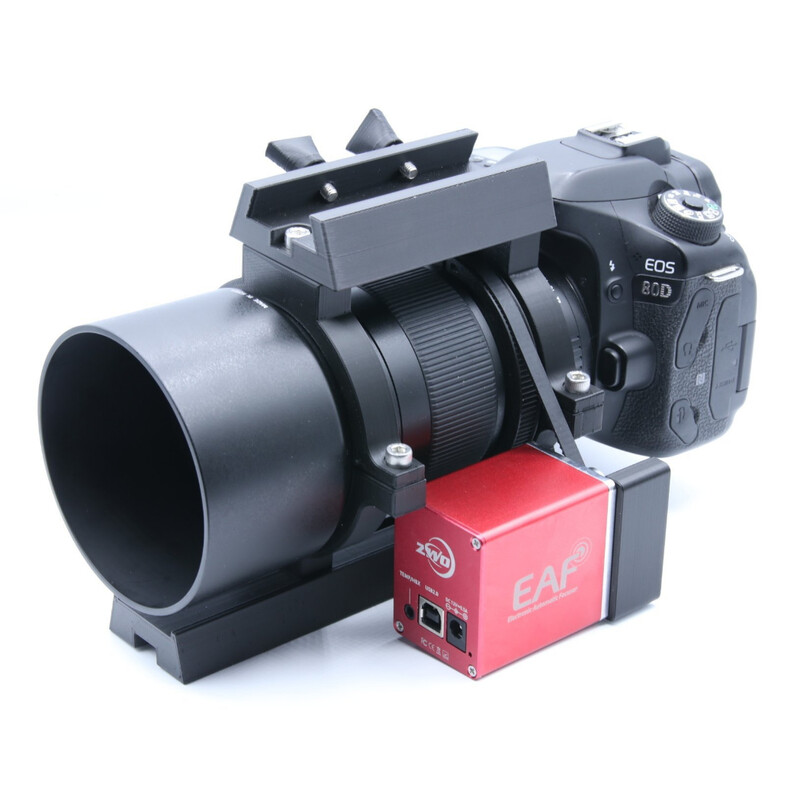 Astroprints Kit de montaje del motor EAF con abrazadera, riel y zapata para buscadores para objetivos Samyang de 135 mm