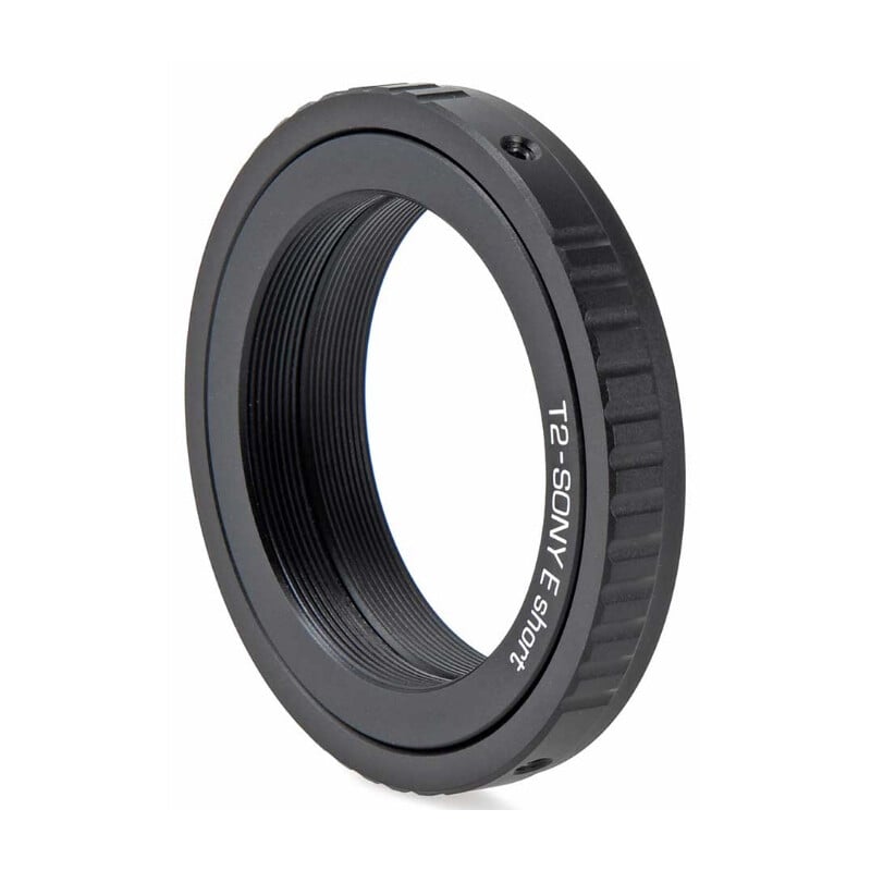 TS Optics Adattore fotocamera con anello T2 per Sony E