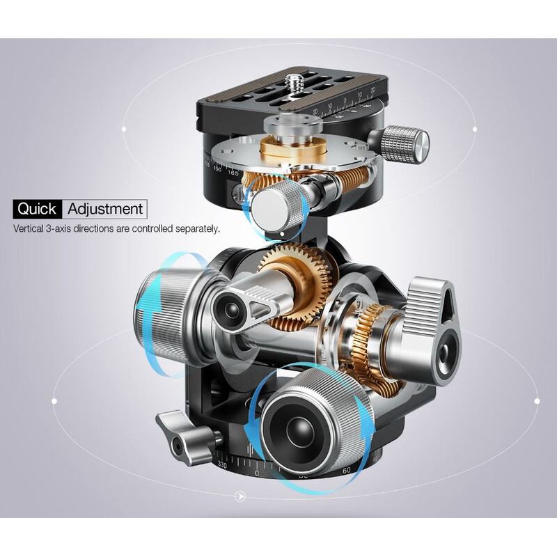 Leofoto Geared tripod head G4 Pro
