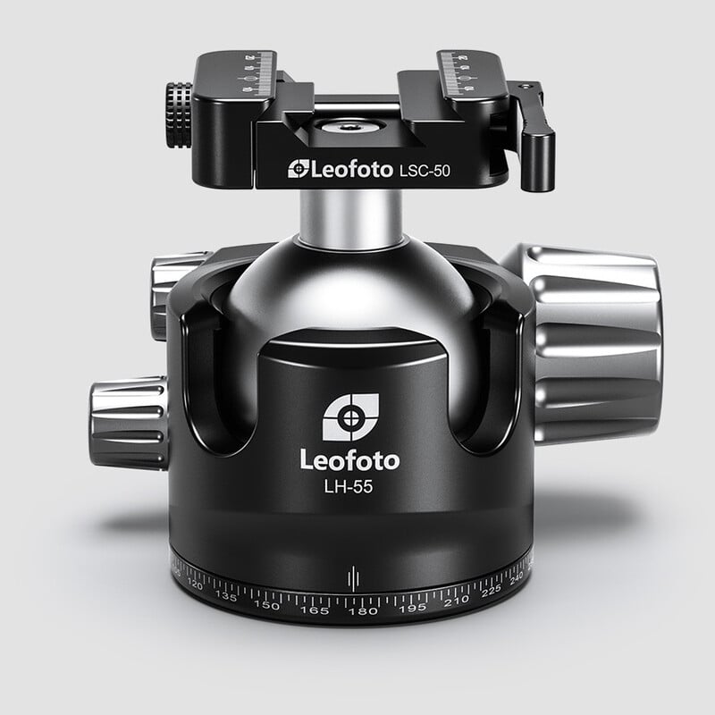 Leofoto Tripod ball-head LH-55 SC ballhead with Arca-Swiss & Picatinny mount