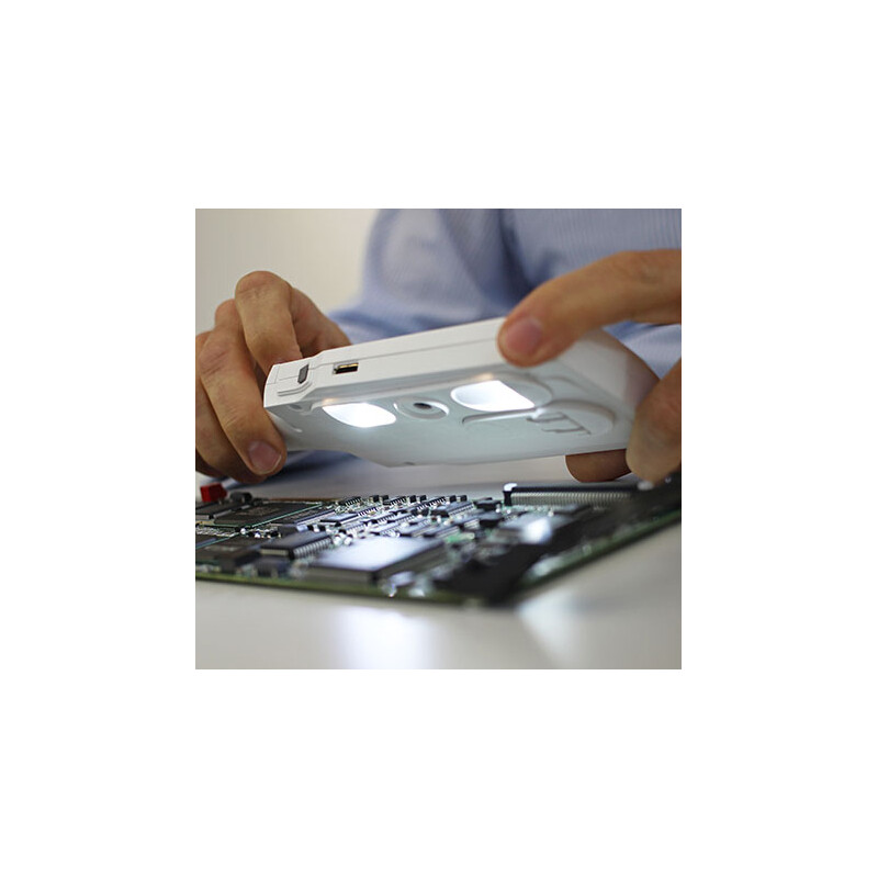 Vision Engineering Lupa de mano digital CAMß de , 4x-20x, LED, batería