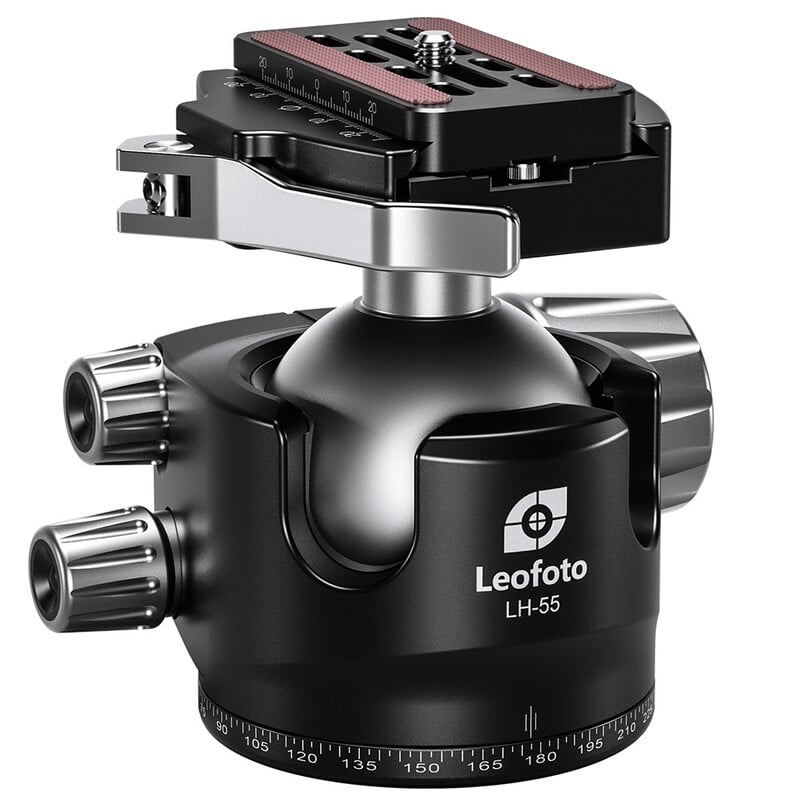 Leofoto Tripod ball-head LH-55LR with LR-70 quick-release coupling