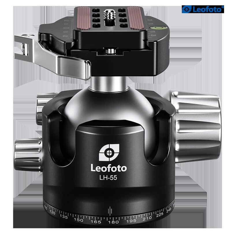 Leofoto Tripod ball-head LH-55LR with LR-70 quick-release coupling