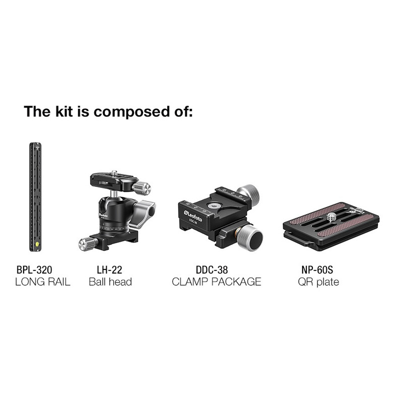 Leofoto FDM-03 Dual mount for Spotting scopes and Rangefinders