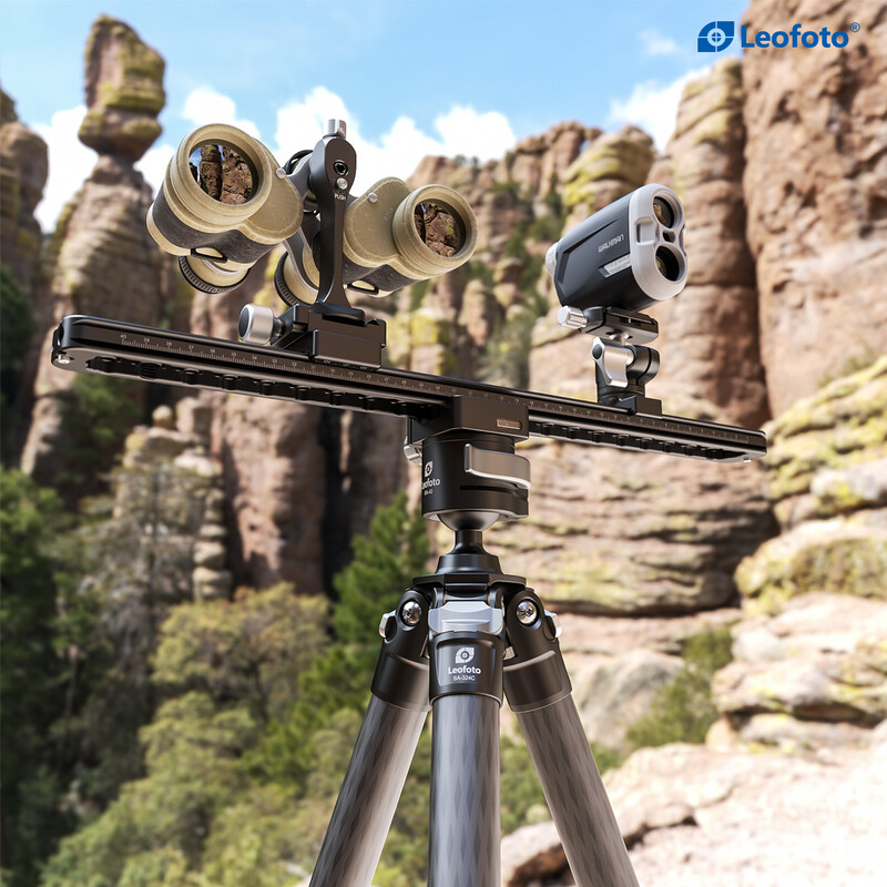 Leofoto FDM-04 Dual mount for Spotting scopes and Rangefinders
