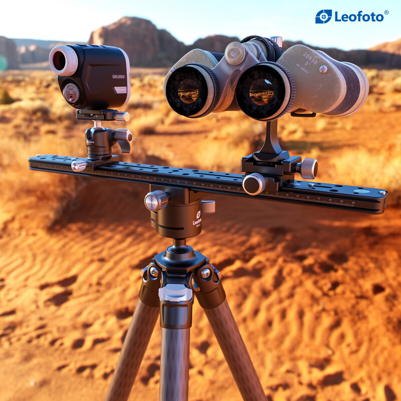 Leofoto FDM-04 Dual mount for Spotting scopes and Rangefinders