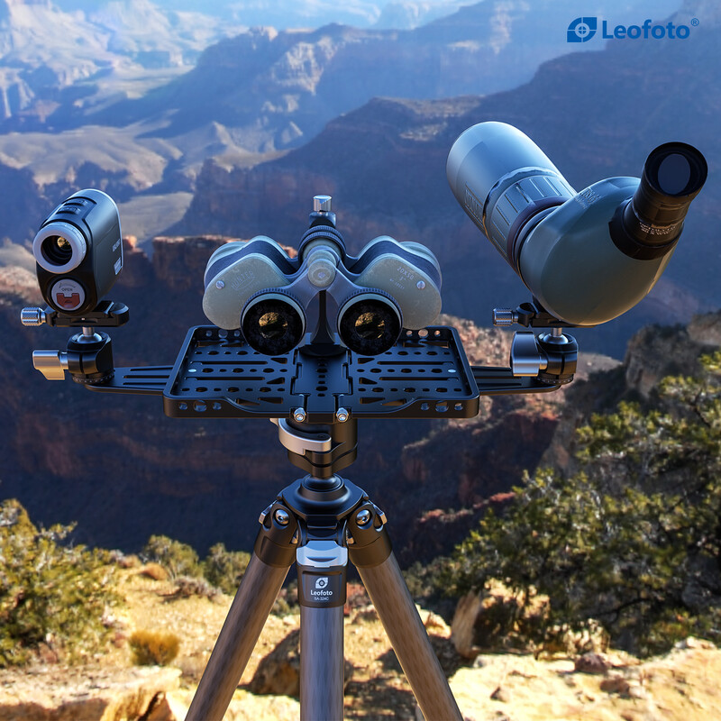 Leofoto FDM-05 mounting plate for spotting scope holder and other optics