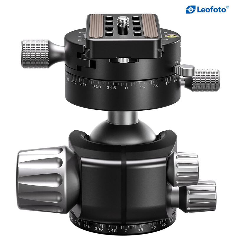 Leofoto Tripod ball-head LH-40PR with double panoramic plate and locking function
