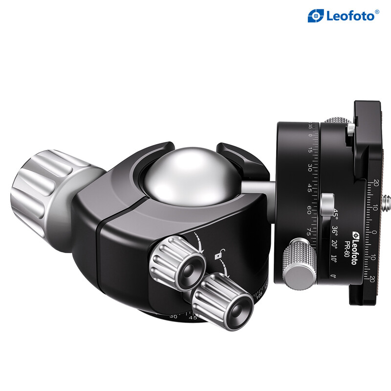 Leofoto Tripod ball-head LH-40PR with double panoramic plate and locking function