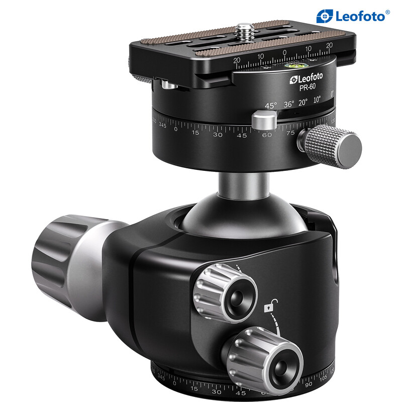 Leofoto Tripod ball-head LH-47PR with double panoramic disc and locking function
