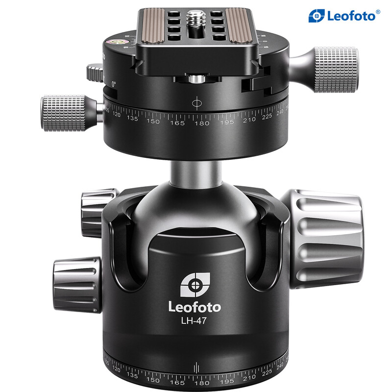 Leofoto Tripod ball-head LH-47PR with double panoramic disc and locking function