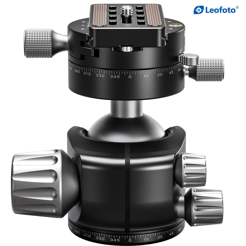 Leofoto Tripod ball-head LH-47PR with double panoramic disc and locking function