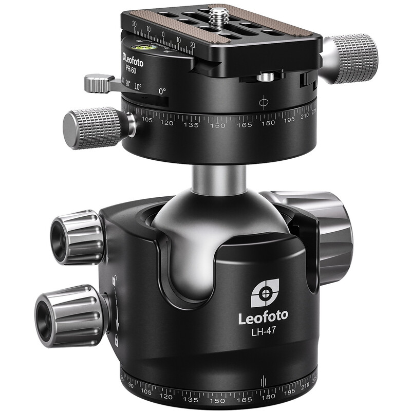 Leofoto Tripod ball-head LH-47PR with double panoramic disc and locking function