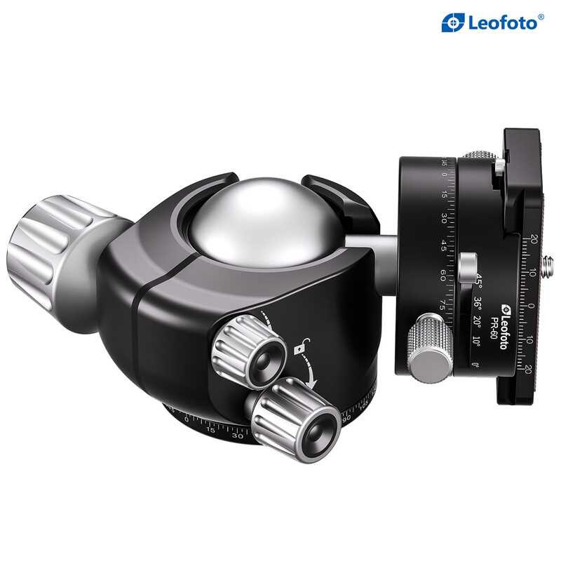 Leofoto Tripod ball-head LH-47PR with double panoramic disc and locking function