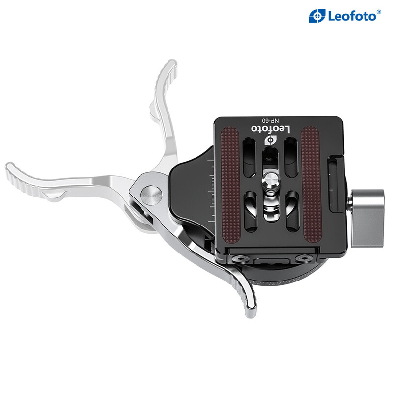 Leofoto LR-50 Lever Release Clamp With QR Plate – Aluminum, Made In USA? (Leofoto USA)