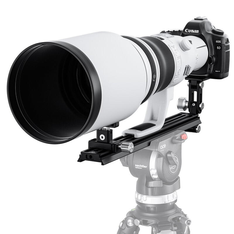 Supporto Per Teleobiettivo Manfrotto 293 – In Alluminio Regolabile Per Lenti Medie (nero)