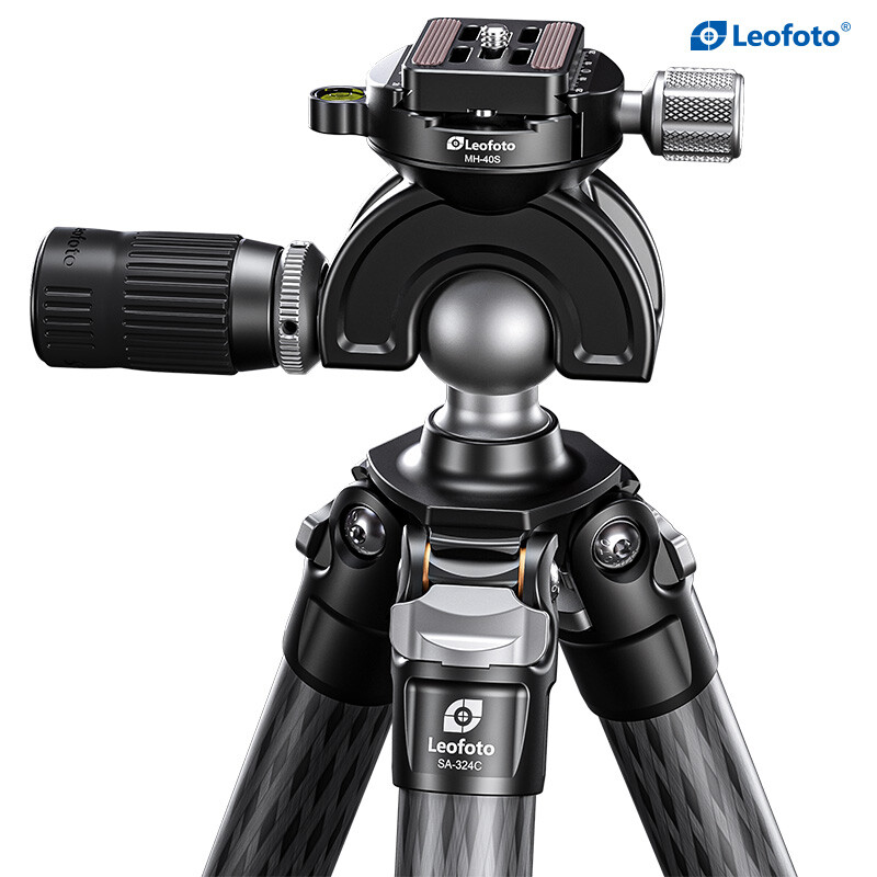 Leofoto SA-324C Carbon Tripod + MH-40SLRC Ball Head